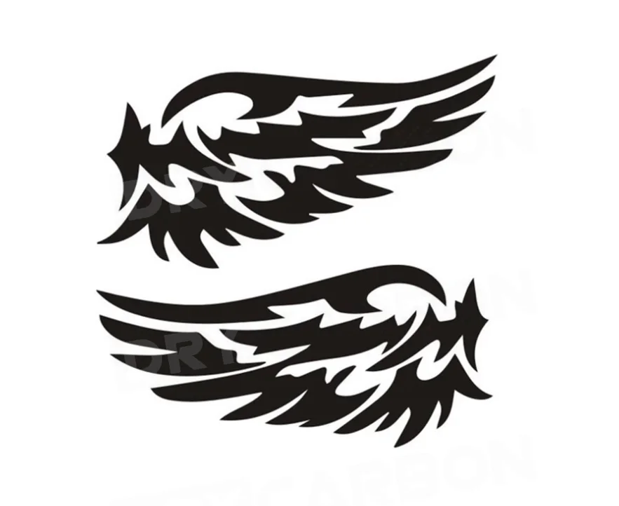 

Наклейки на автомобиль «Крылья ангела», декоративные наклейки для мотоциклов, 3D светоотражающие водонепроницаемые наклейки, клейкие наклейки на зеркала заднего вида