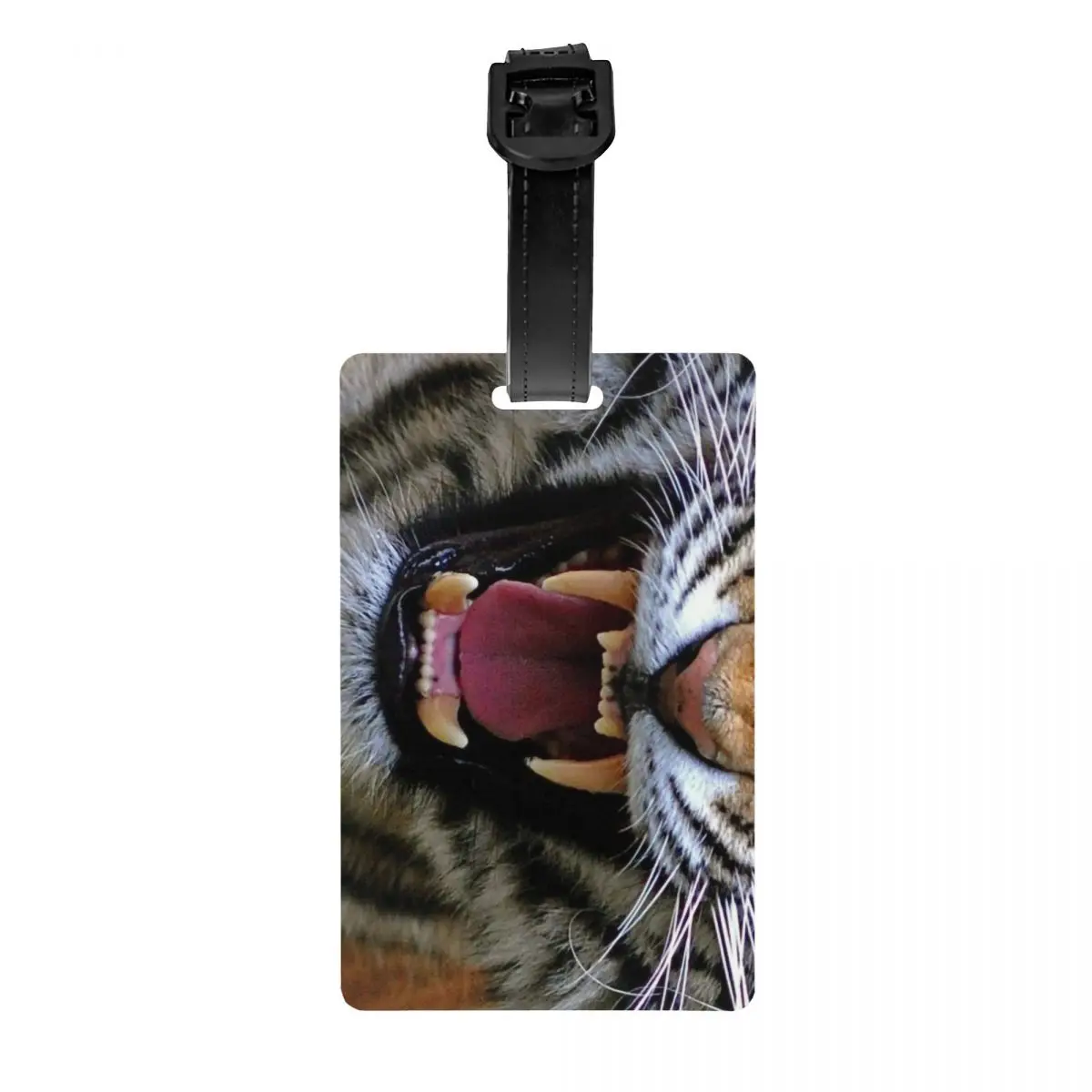 

3D яркие бирки для багажа с зубцами тигра, персонализированные яркие бирки для багажа в виде зверя, личная Обложка, имя, идентификационная карта