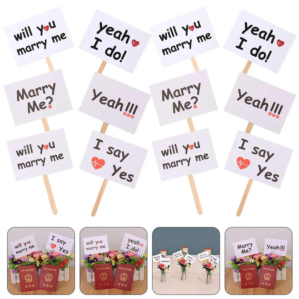 

Wedding Photo Props Signs Booth Engagement Selfie Valentinesign Party Stufferswelcome Day Bridesmaid Sticks Banner Bride Board