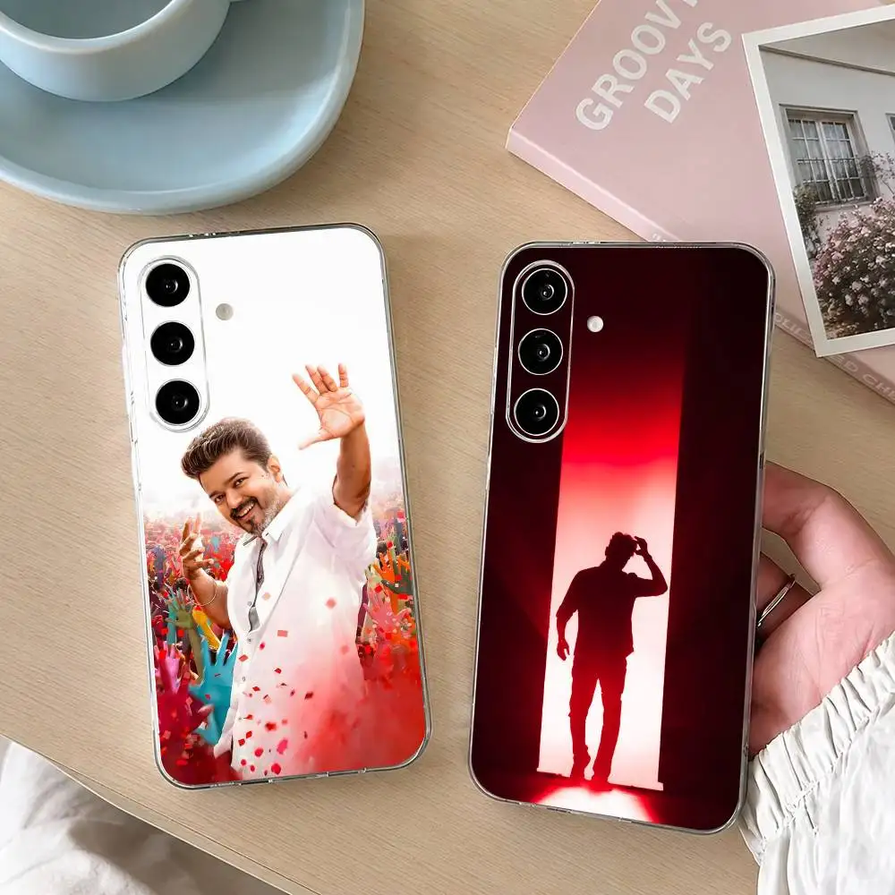 Фото Чехол для телефона T-Thalapathy V-Vijay в подарок для Samsung A10, 12, 20, 21S, 30, 31, 40, 50, 51, 52, 70, 71, прозрачный чехол. №1