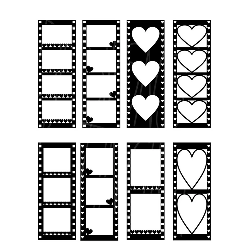 

Heart Film Frame Metal Cutting Dies For DIY Scrapbook Cutting Die Paper Cards Embossed Decorative Craft Die Cut New