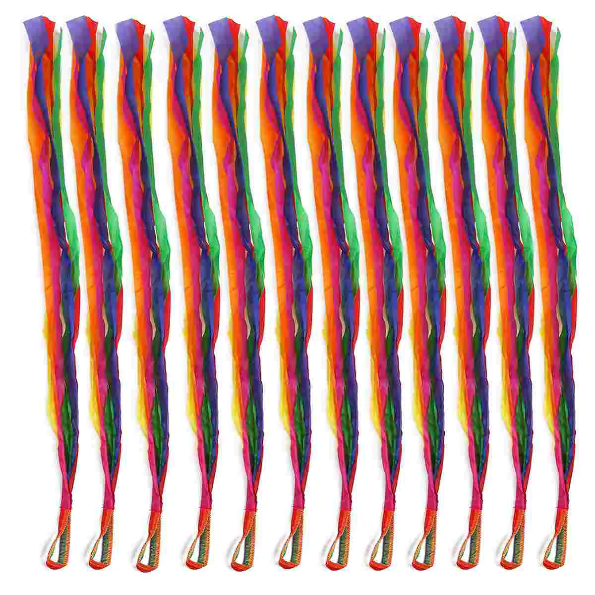 

Ribbon Rainbow Dance Streamers Ribbons Kids Rhythm Strip Wand Streamer Gymnastics Twirling Dancing Dancer Party Colored Favors