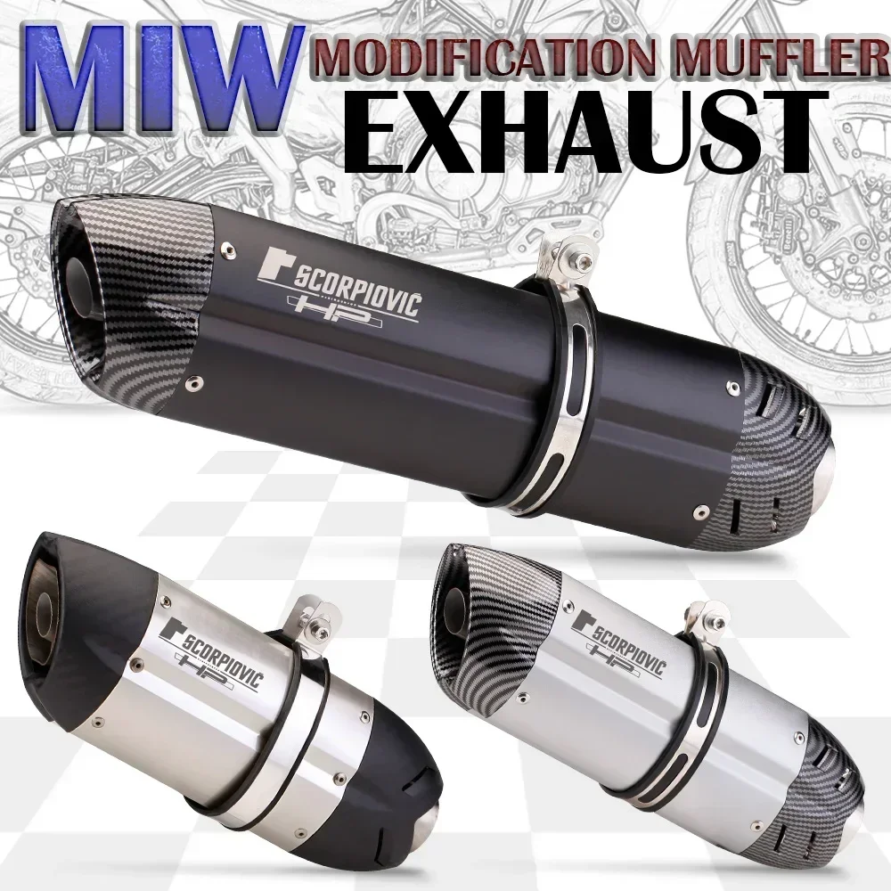 Для Kawasaki er6n sv650 crf230 Z800 R1 cb650f cb1000r cbr250r общего назначения 51 мм мотоцикл Escape Moto Mivv