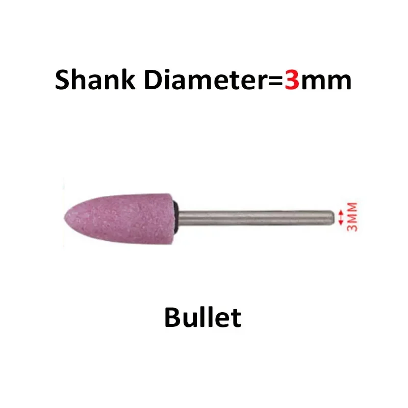 

5-50 шт. цилиндрическая коническая электрическая шлифовальная полировальная головка с хвостовиком 3 мм для металлической керамики, шлифовальная машина для камня, полировальные боры