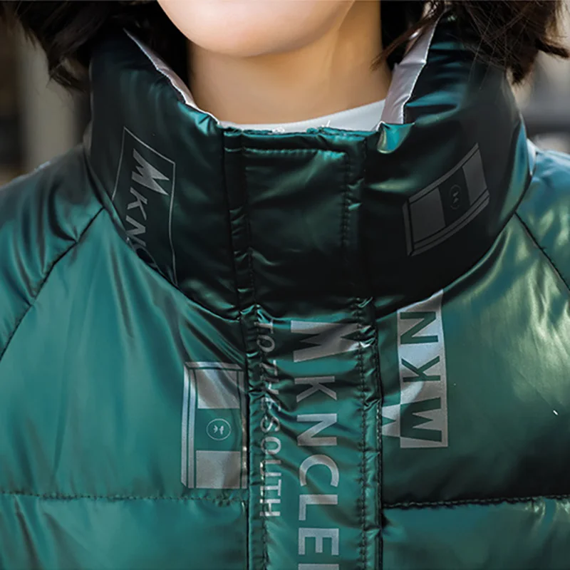 DEODAR Lightweight Zippers Down Jacket Women Winter New Short Fashion Thick Parkas Waterproof Windproof Slim Fit Lady Coat