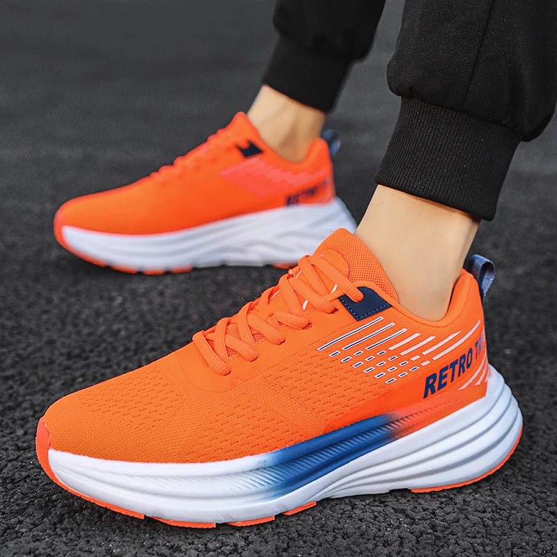 Men Running Shoes Marathon Outdoor Road Sport Shoes Stable Support Shock-relief Ultralight Rebound Sneaker Women Tenis Masculino