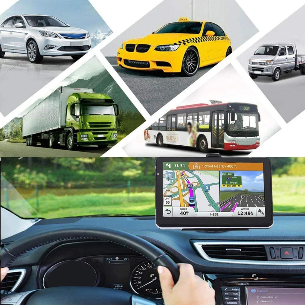 

HD Screen Car Mounted GPS Positioning Maps Tracker Route Planning with Voice Broadcast Navigation Device Automotive