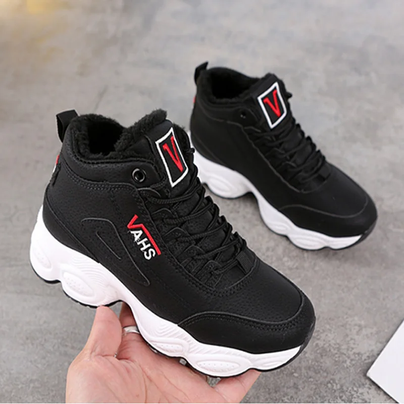 

Women Platform Sneakers Winter Wedge sneakers shoes Breathable Mesh shoes Autumn Plush Warm Shoes Height Increasing Woman 1550