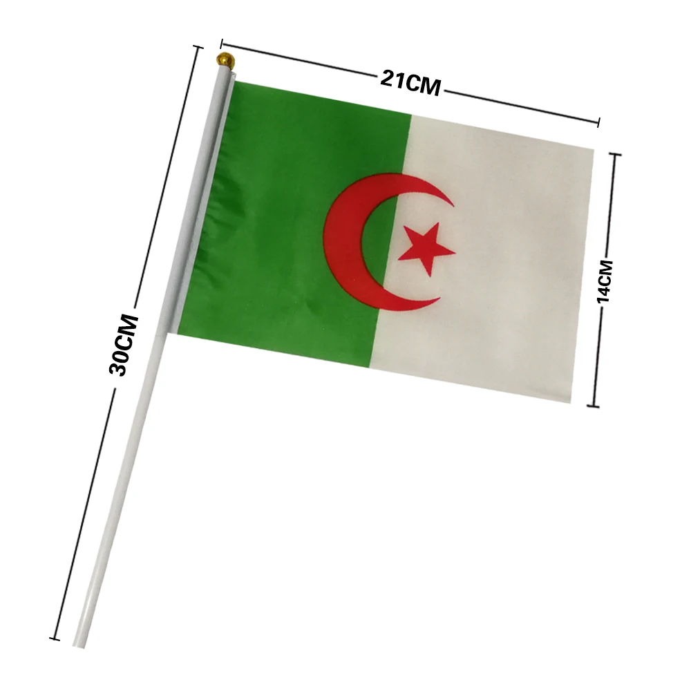 EOODLOVE 10/20/50 шт. 14*21 см алжирский ручной пластиковый флаг уличный праздничный