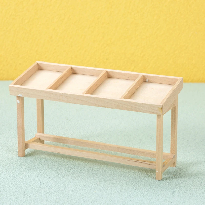 

1:12 Dollhouse Miniature Fruit Vegetable Rack Storage Rack Supermarket Fruit Rack Stall Model Play House Toy Kid Gift