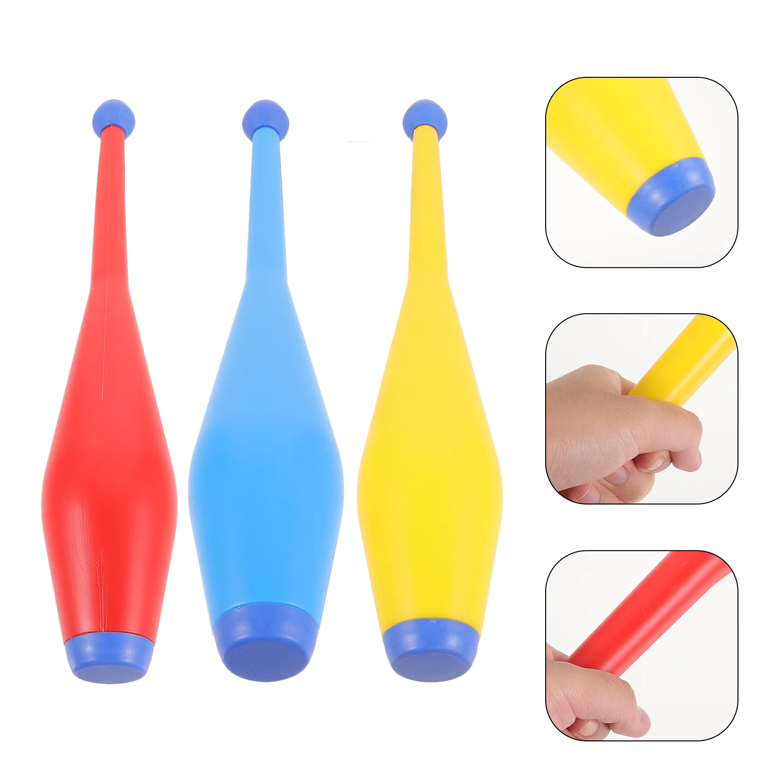 

3 Pcs Playing Juggling Sticks Prop Training Major Acrobatic Props Stage Circus Clubs Plastic Performance