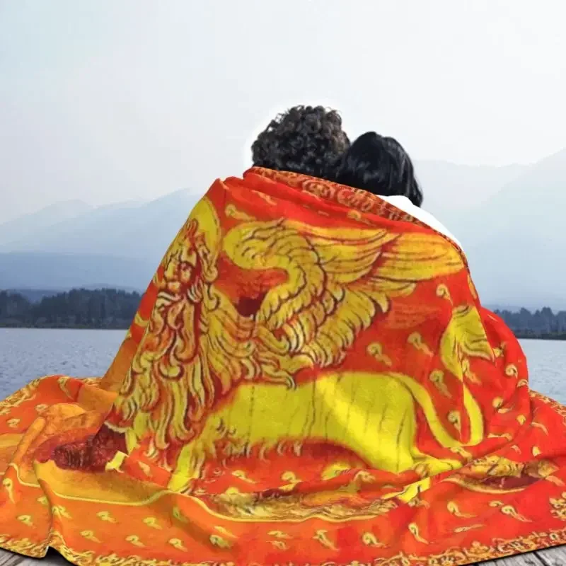 Венецианский флаг 3D одеяла с принтом удобное мягкое фланелевое одеяло для дивана