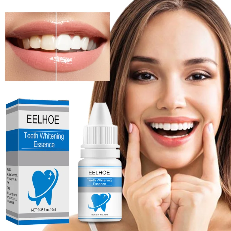 

10ml Teeth Brightening Essence Whitening Yellow Tooth Bleaching Serum Effect Remove Dental Plaque Stain Oral Care Cleanser Tools