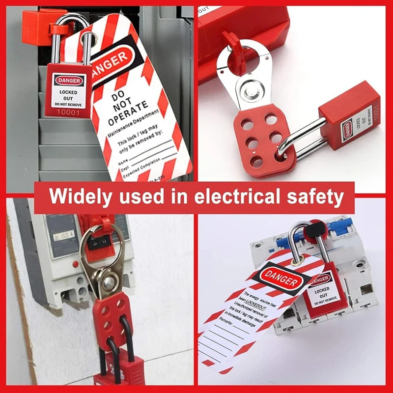 Lockout Tagout Kit Electrical Safety Padlocks Lockpicking For Mechanical Equipment