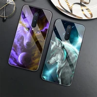 wolf animal phone case for oneplus 8t 8 tempered glass case one plus nord n100 back case for oneplus 8t 7 7t 8 pro 9 pro cover