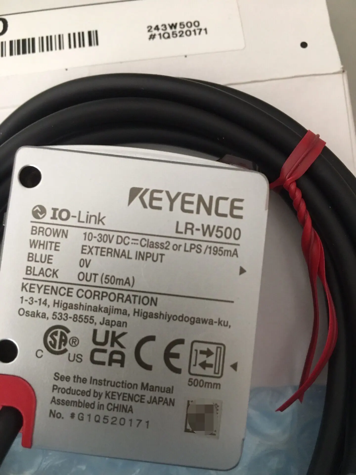 Фотоэлектрический датчик KEYENCE LR-W500 (art.: 3920da52ea42d) - 3920da52ea42d