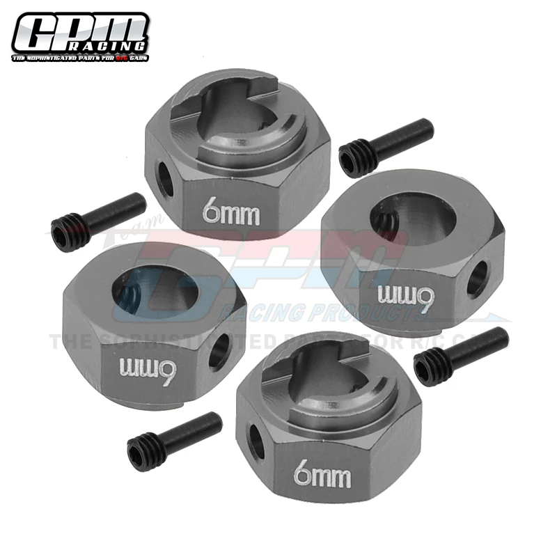 Шестигранные адаптеры из сплава GPM толщиной 6 мм для AXIAL 1/10 RBX10 Ryft Rock Bouncer AXI03005