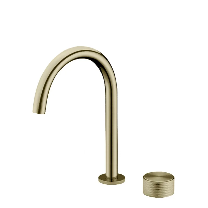 Латунный пистолет Серый кухонный смеситель Настольный для кухонной мойки с