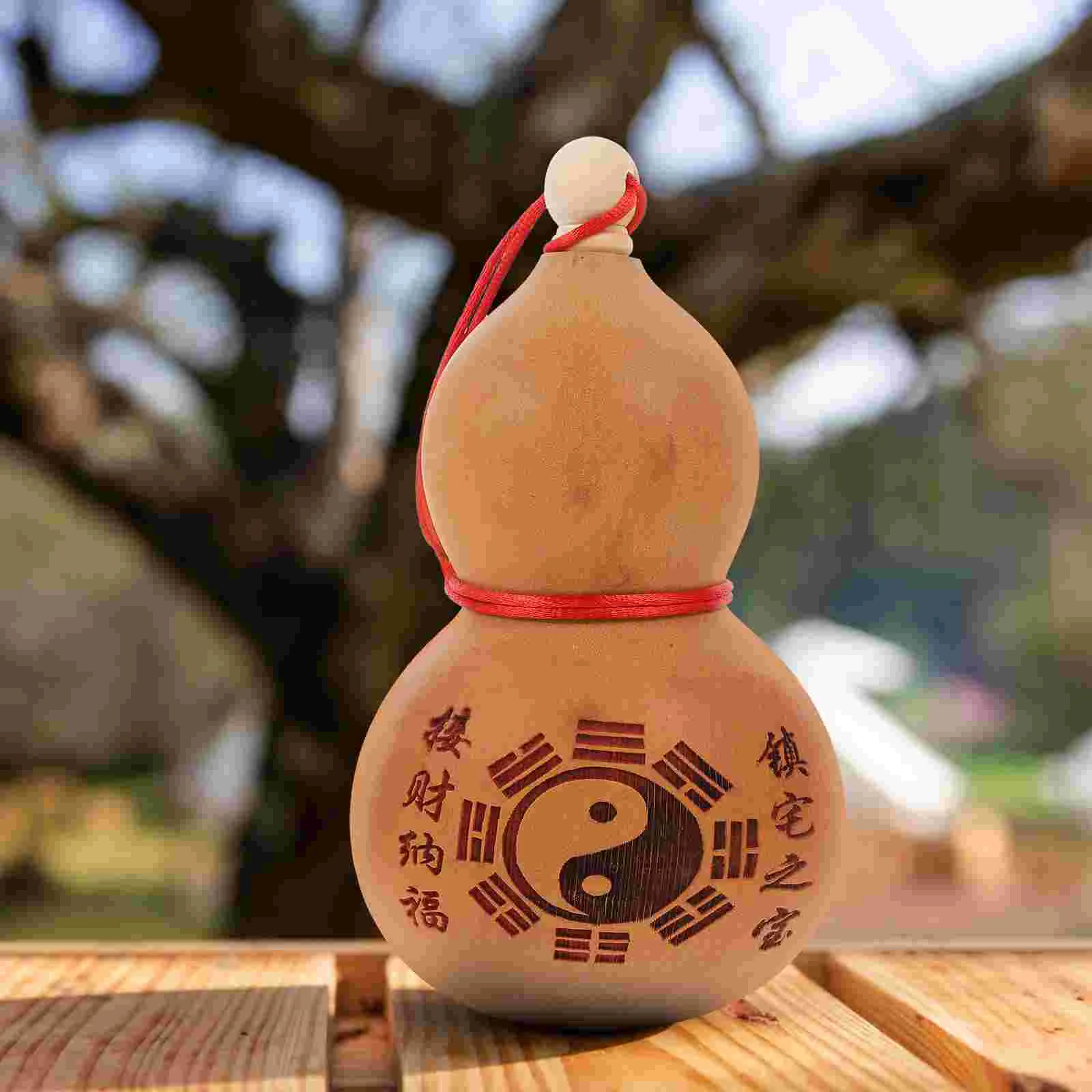 

Gourd Bottle Waternatural Wu Louchinese Jug Good Drinking Luck Lu Pot Hu Container Japanese Calabash Wealth Storage Flask Sake