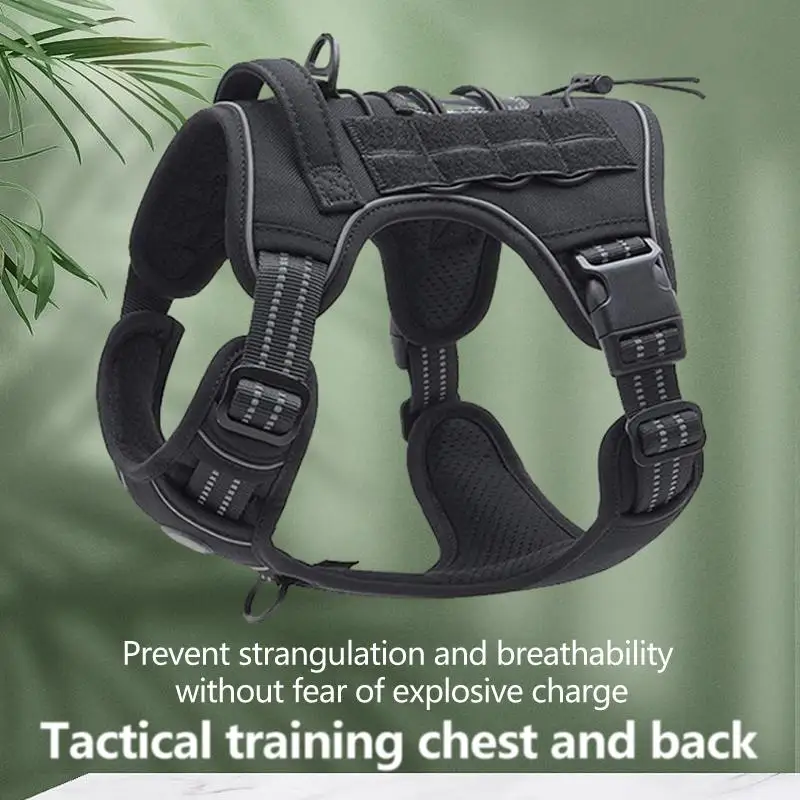 

Reflective Large Dog Leash with Pet Chest and Back Strap for Ultimate Safety and Control