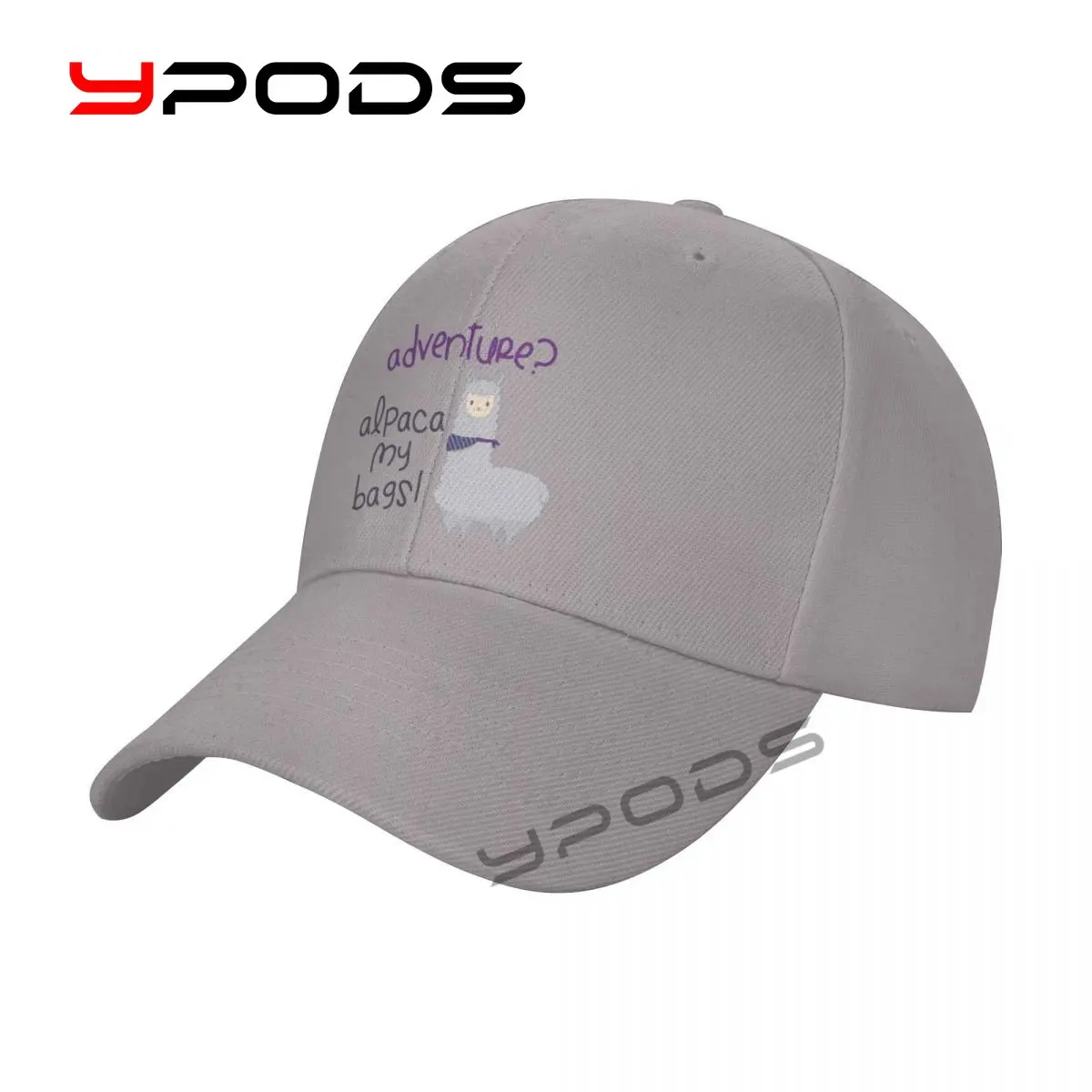 

printing Baseball Cap Adventure Alpaca My Bags Adorable Sun Caps Fishing Hat for Men Women Unisex-Teens Snapback Flat Bill