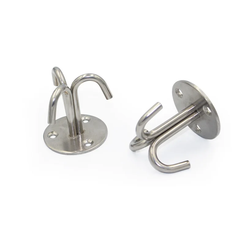 Нержавеющая сталь Три когти Потолочный крюк фиксированный U тип подвесное