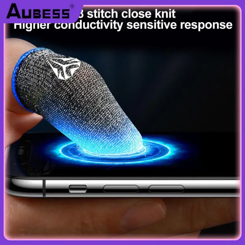 

Sweatproof 1pair Finger Cover Gaming Thumb Gloves Cover Sensitive Touch Screen Gloves Gaming Accessorie Durable Lightweight