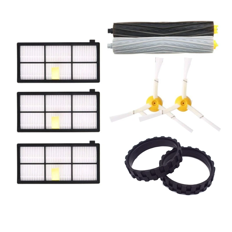 

9Pcs Tires For IROBOT ROOMBA Wheels Series 500, 600,700, 800 And 900 Anti-Slip Irobot Replacements Parts