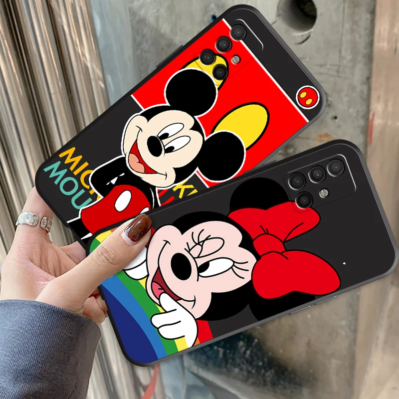 

Чехлы для телефонов Disney с изображением Микки и Минни для Samsung A51, A52, 4G, зеркальный чехол для A51, A52, оригинальный роскошный ультрамягкий чехол у...