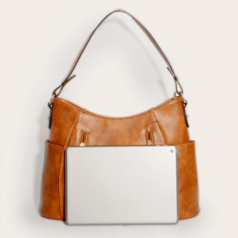 Vintage Tote Women's Bag Soft Leather Shoulder Bag Large Capacity Double Zip Tassel Classic 2022 New Trend Luxury Handbag