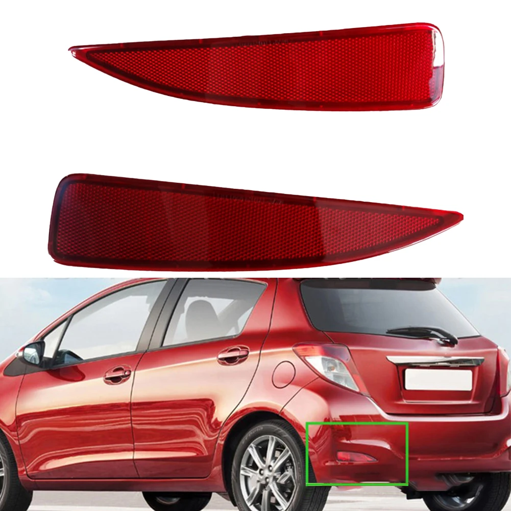 

Car Reflective Strip Rear Bumper Reflector Marker Fit For Yaris 2012 2013 2014 Left & Right 52164-52100 52163-52100