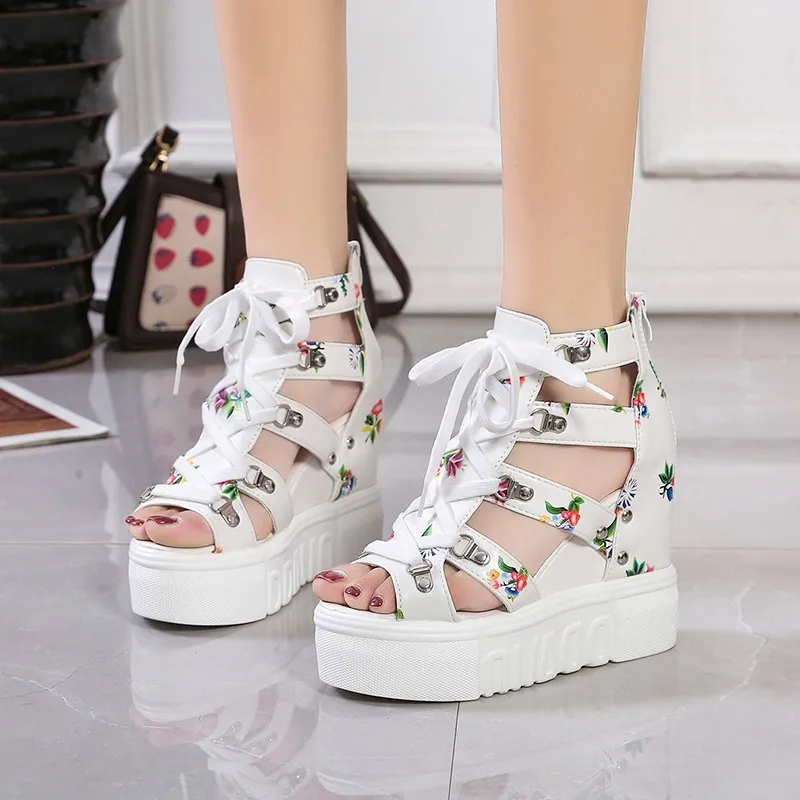 

Women's Shoes 2022 New Wedges Fashion Women's Shoes Summer Shoes Women Sandals Platform Shoelaces High Heels Casual Shoes Woman