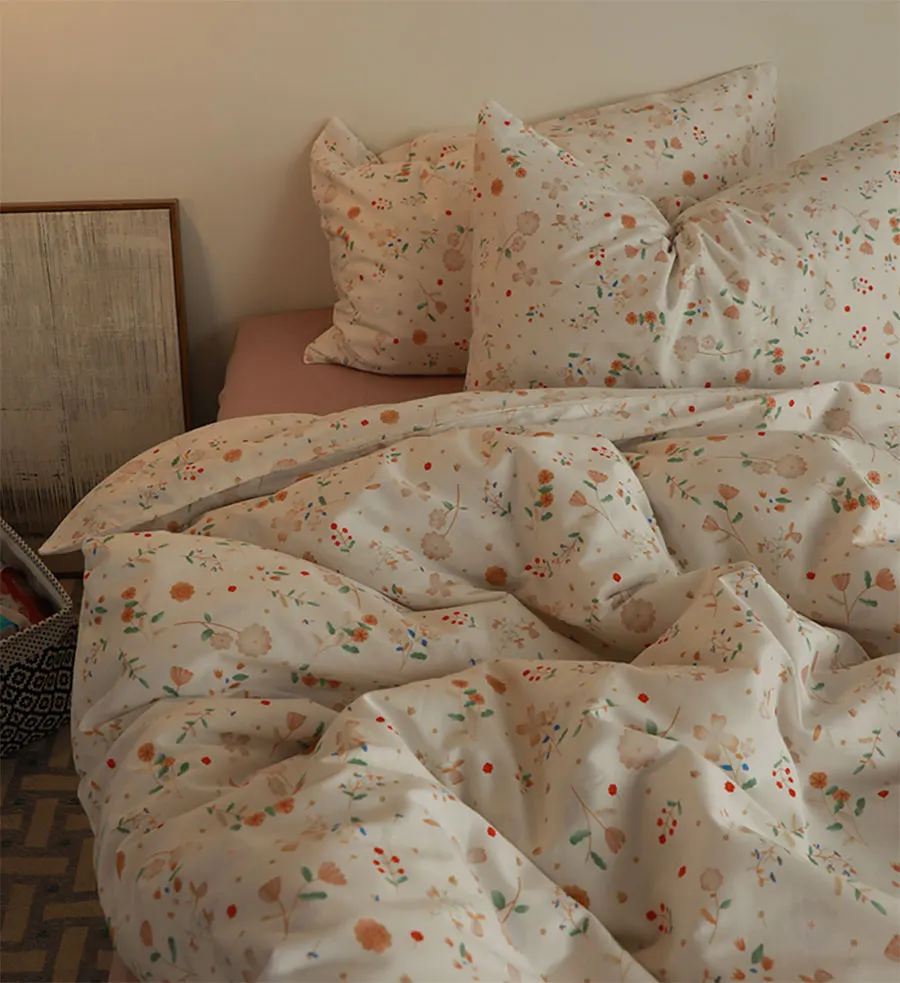 

Rustic pastoral flower beding set girl,french floral cotton twin full queen king home textile flat sheet pillow case duvet cover