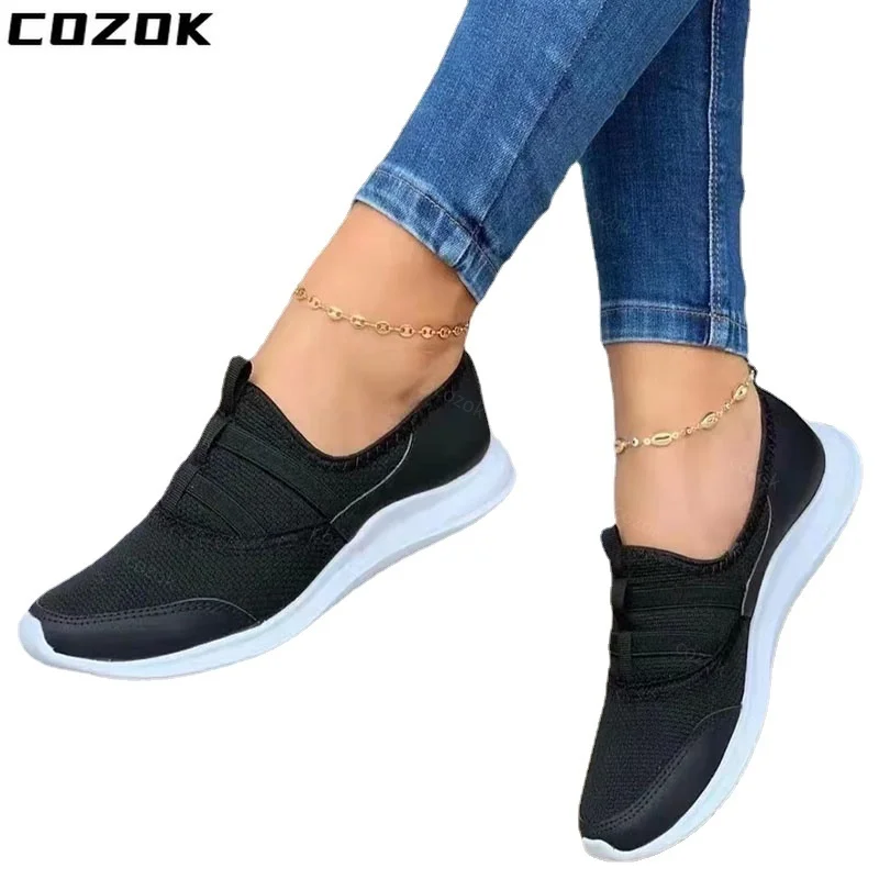 Sneakers Summer New 2022 Running Feminino Female Vulcanized Shoes Women Casual Shoes Fashion Breathable Walking Mesh Flat Shoes