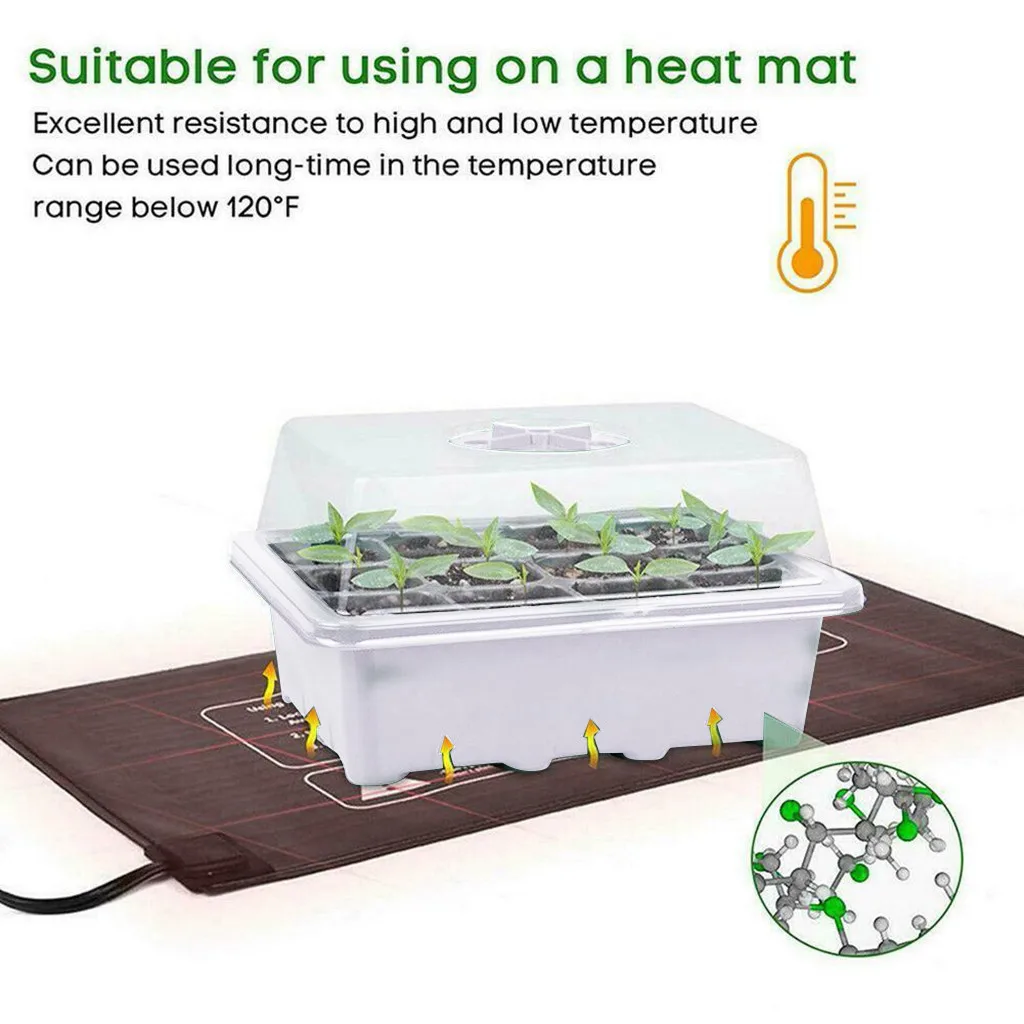 Лоток для прорастания семян с 12 отверстиями садовый поднос регулируемой