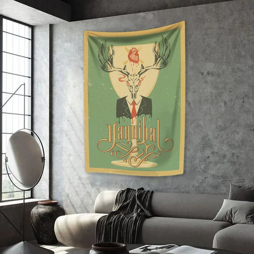 Классический гобелен из ужасов для телевизора украшение дома в стиле хиппи бохо