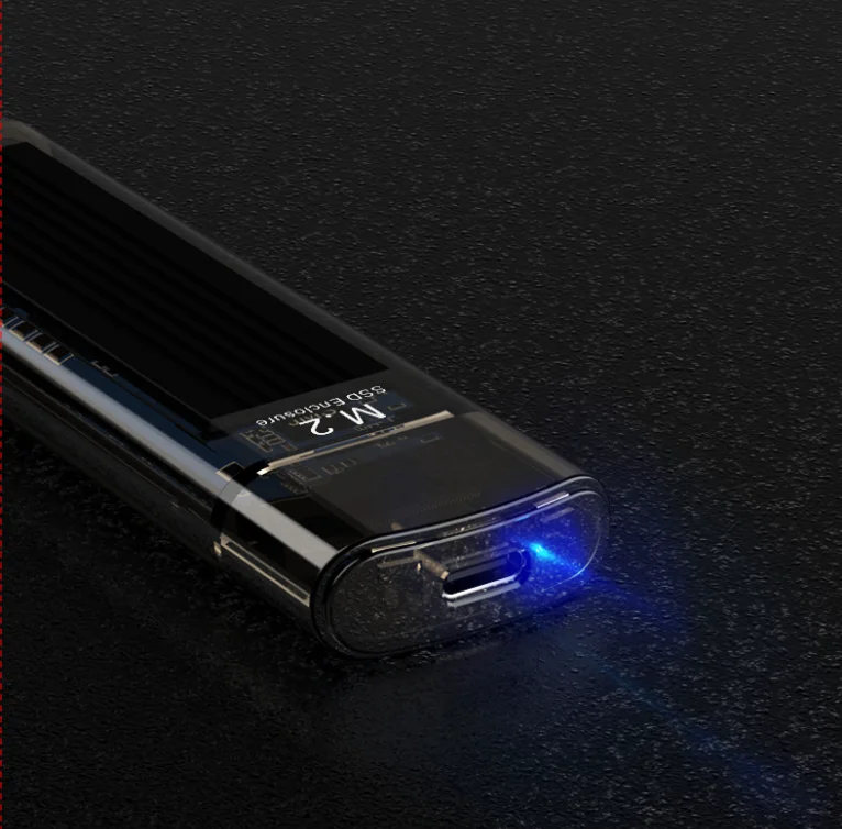 

Чехол для жесткого диска M.2 Nvme, футляр для жесткого диска Type-C, с установкой без инструментов, Интеллектуальный твердотельный Чехол для мобил...