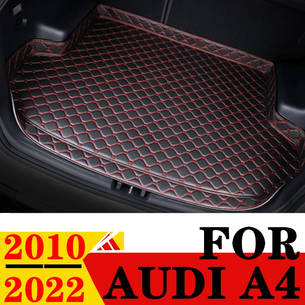 

Автомобильный коврик для багажника AUDI A4 2010-2014 2017-2022, высокая сторона, водонепроницаемая Задняя накладка для груза, коврик, автомобильные аксессуары, подкладка для багажника
