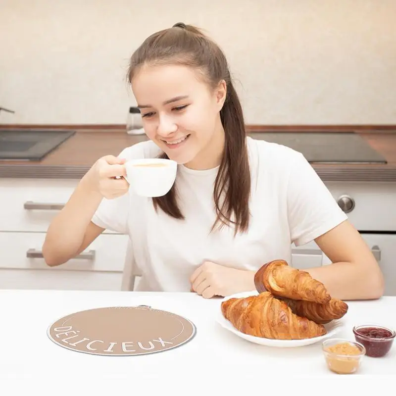 Нескользящая подставка для столовых приборов круглая термостойкая кухонного