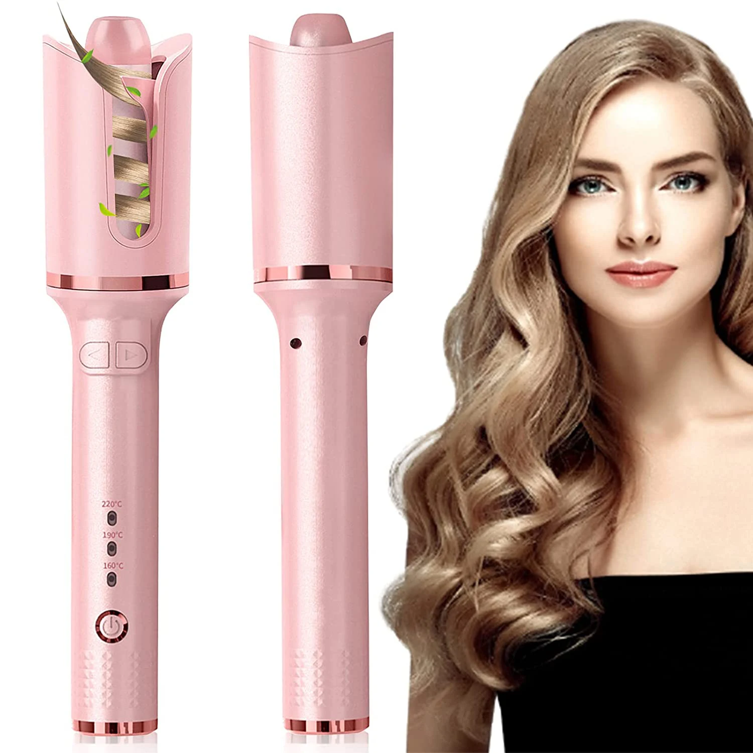 

Автоматическая вращающаяся керамическая плойка для волос, профессиональный утюжок для завивки волос, инструменты для укладки, керамически...