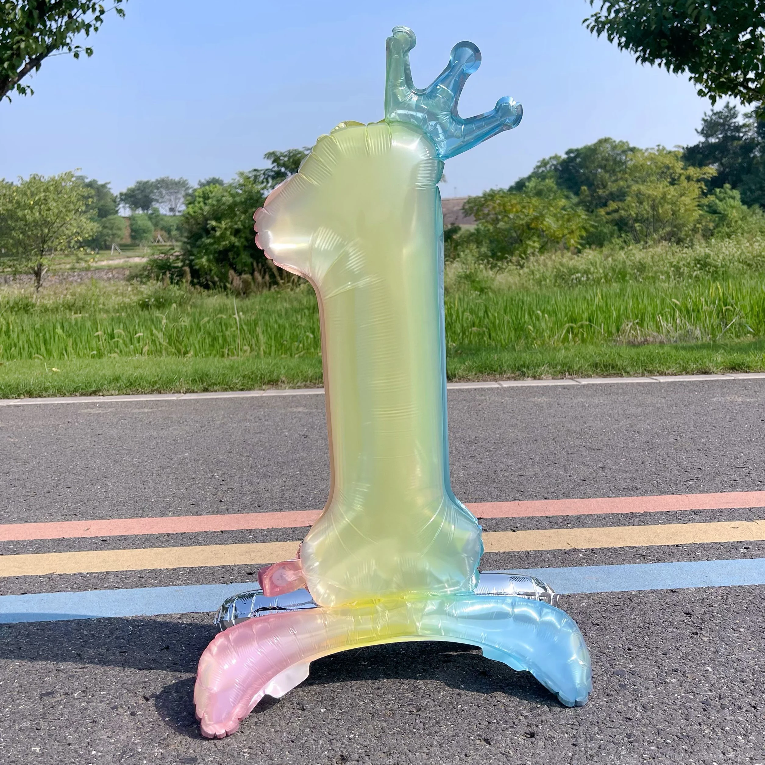 

Серебряный воздушный шар-номер 32 дюйма WILD FRUIT