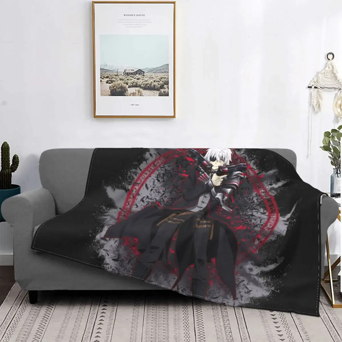 

Arifureta.Nagumo Hajime Flannel Blanket anime japan art cute Funny Throw Blanket for Home Hotel Sofa 200x150cm Plush Thin Quilt