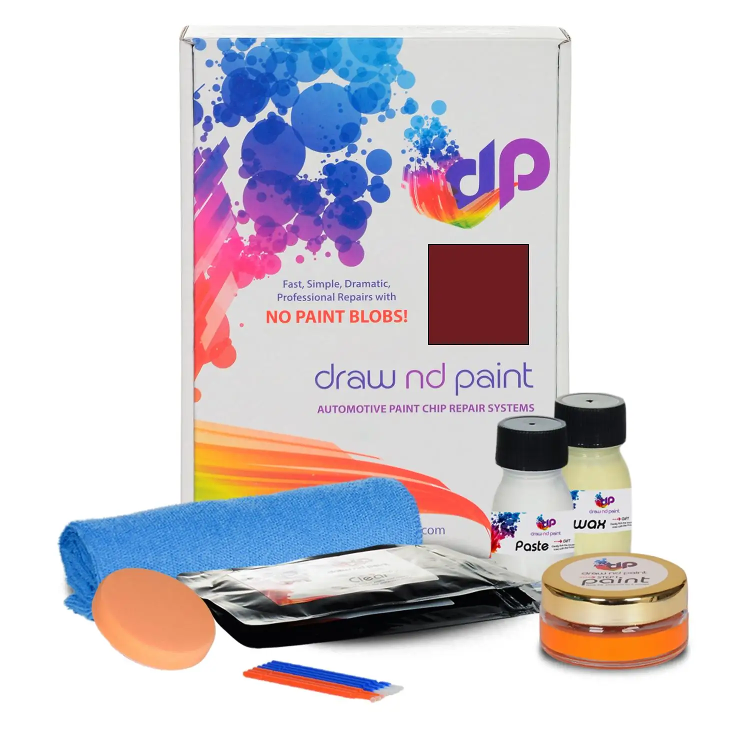 

DrawndPaint compatible with Jaguar Automotive Touch Up Paint - CLARET PEARL - CHN - Essential Care