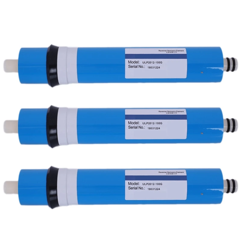 

New 3X 100 Gpd Home Kitchen Reverse Osmosis Ro Membrane Replacement Water System Filter Purifier Water Drinking Treatment