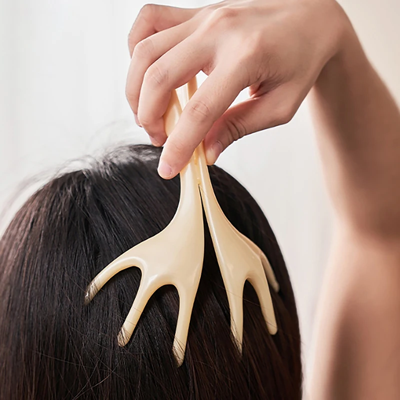 Ручной массажер для кожи головы с шестью когтями снятие стресса ручной зуда