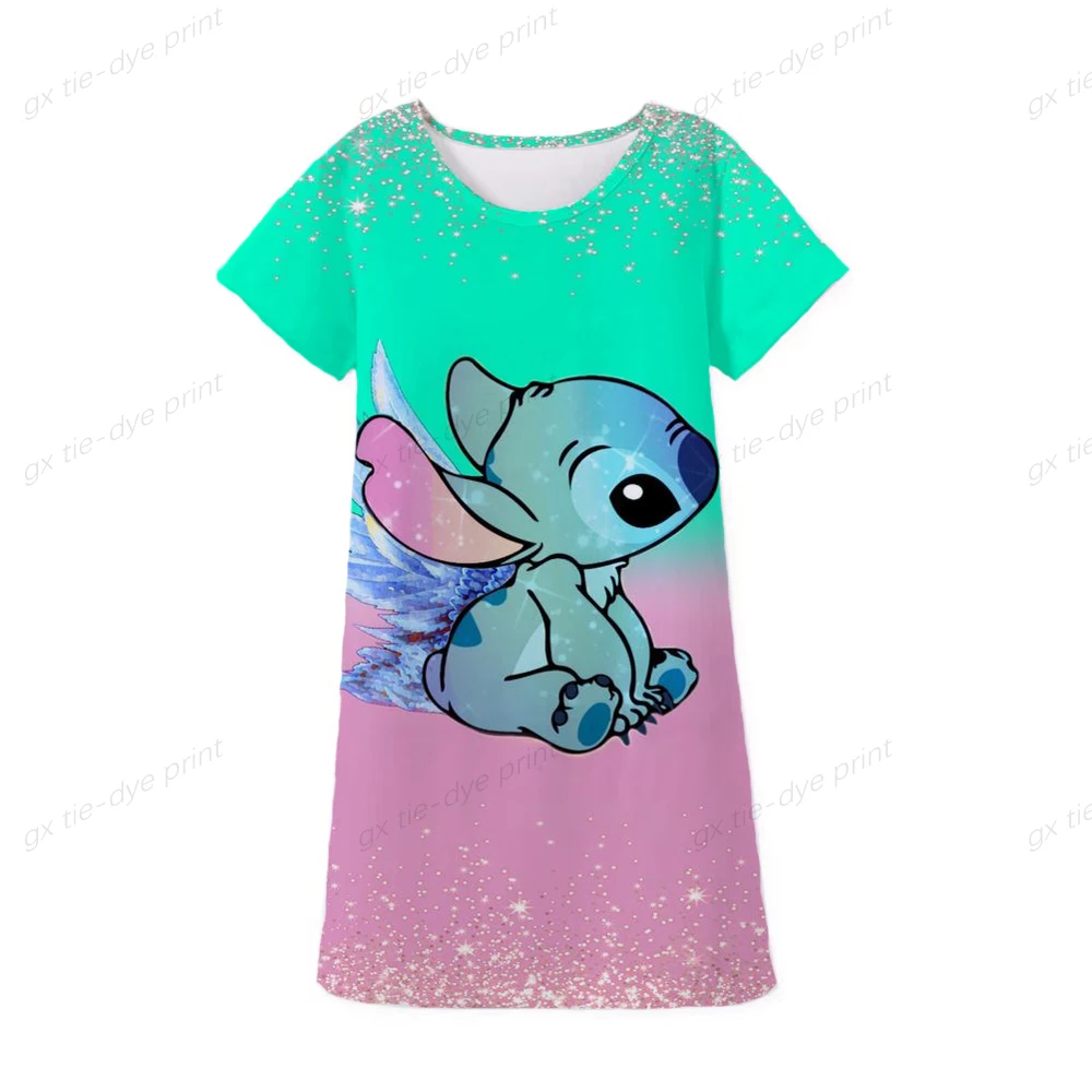 

Новое поступление 2022, Детские платья для девочек, летняя детская одежда с коротким рукавом для вечеринки, платья для малышей с мультяшным пр...