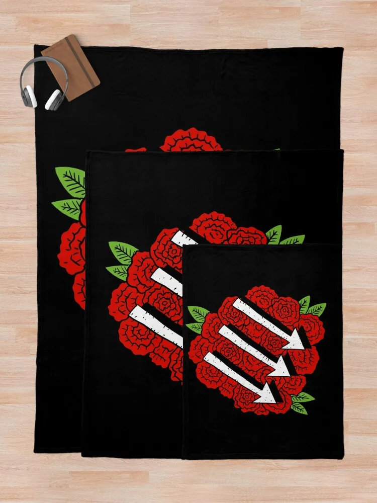 символ борьбы с лицом. 3-стрелы розами. Одеяло рождественское украшение Детские