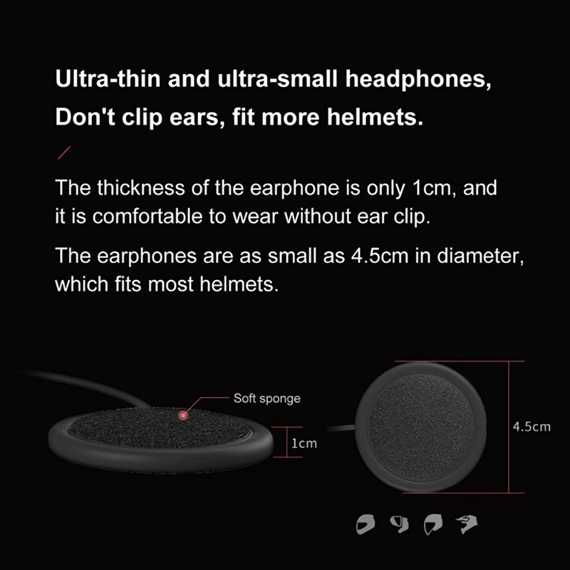 Bluetooth 5 0 гарнитура для мотоциклетного шлема Беспроводные стереонаушники режима