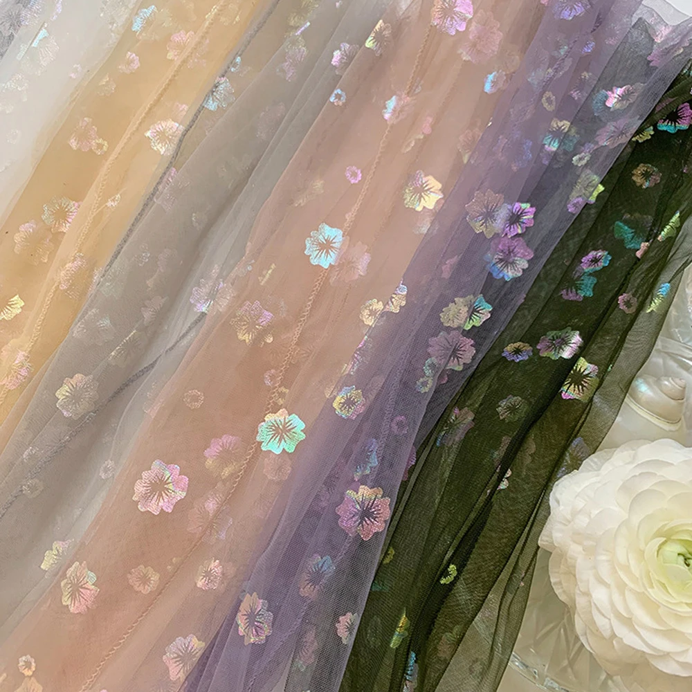 Женские Ультратонкие Тюлевые Носки С Цветочным Узором