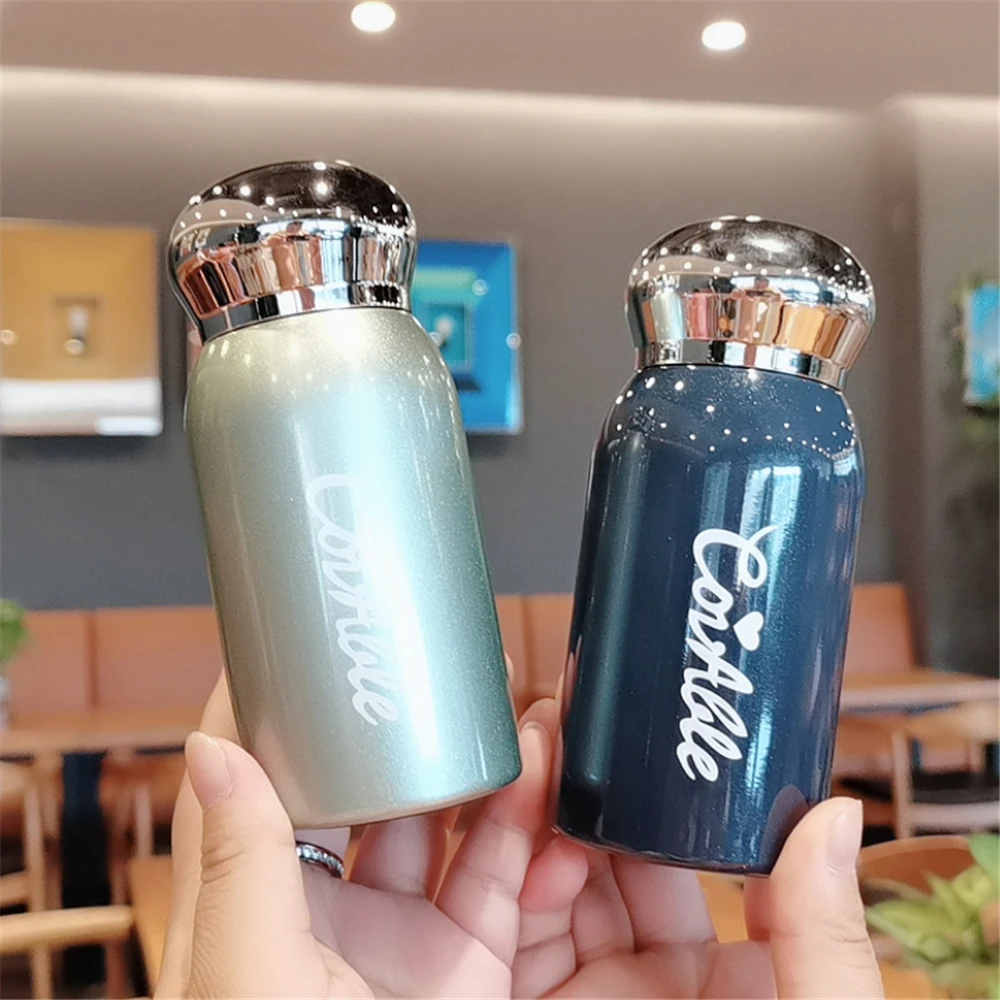 

200ml Pocket Stainless Steel Vacuum Flask Thermos Coffee Mug Water Bottle For Girls Tumbler Portable Tea Coffee Thermal Cup